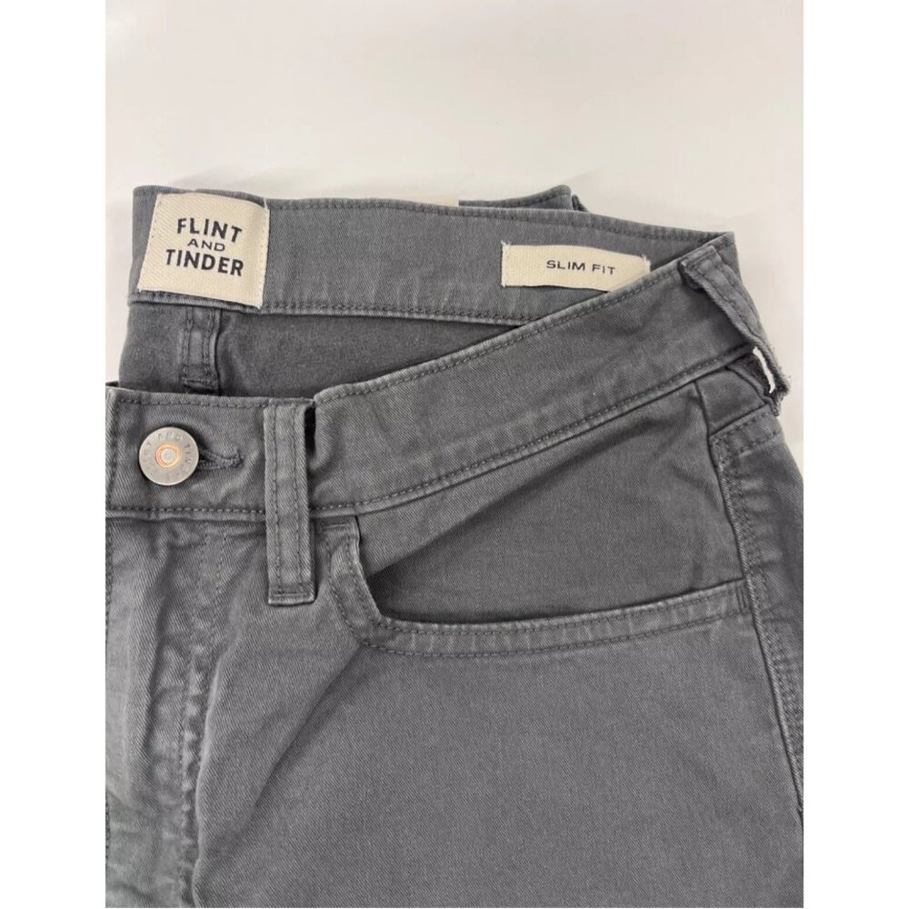 Flint and Tinder, 30x30 Slim fit jeans, Charcoal